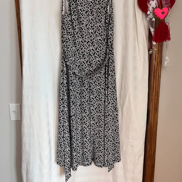 Anne Klein Midi Dress Black and White Size 6 - Picture 3 of 5